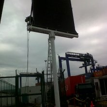 Panel gigante para puerto de Buenaventura