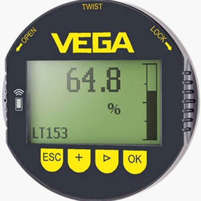PANTALLA DE SENSOR VEGA PLICSCOM.XB